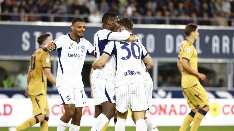 Inter fight back at Bologna to move three points clear at the top