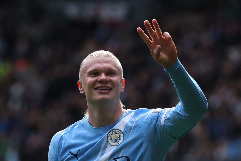 Erling Haaland scored a hat-trick to help Man City eliminate Liverpool from the FA Cup.
