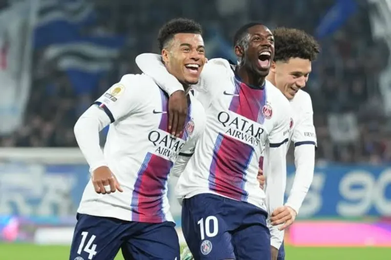 PSG climb to second after late turnaround at Strasbourg
