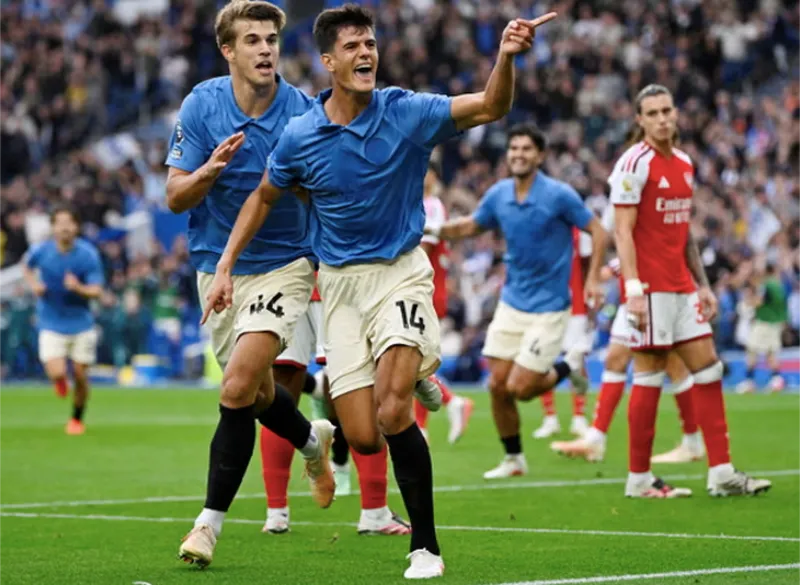 Brighton dismantle Arsenal to climb into Premier League top 3