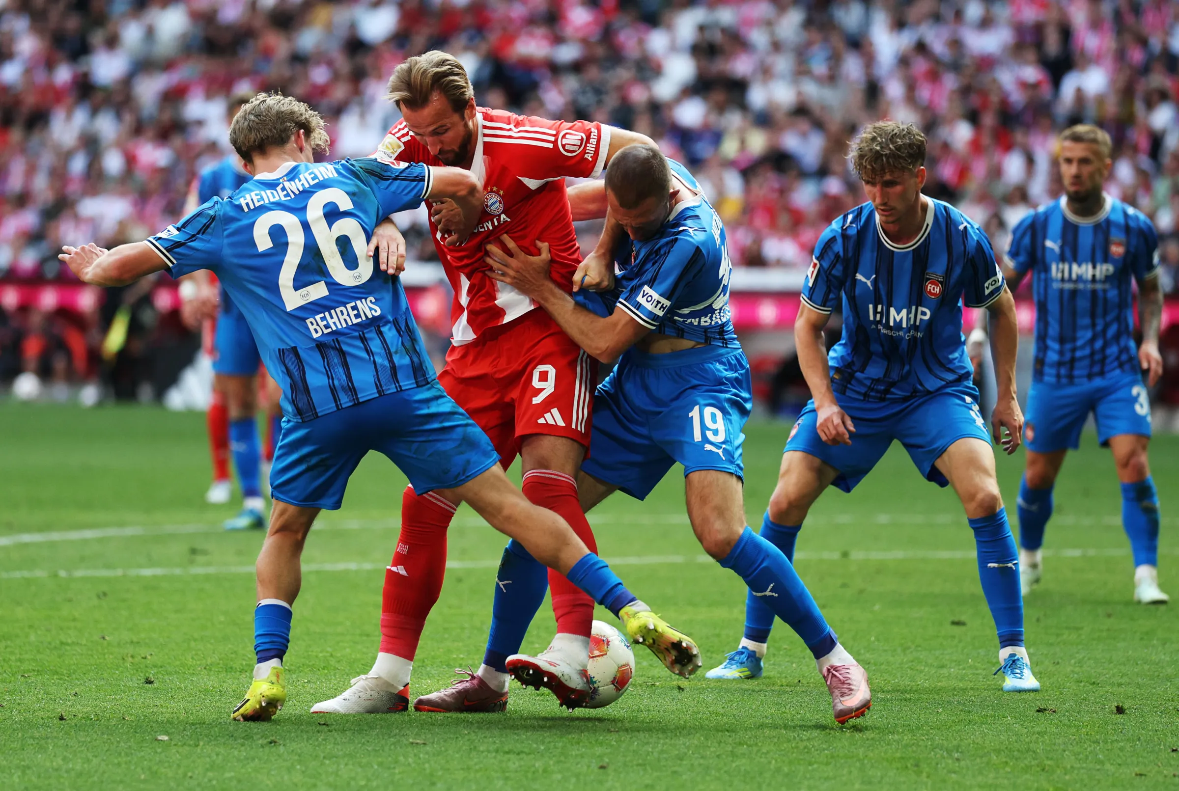 Olise inspires Bayern's wild late escape as Heidenheim are denied famous Allianz win