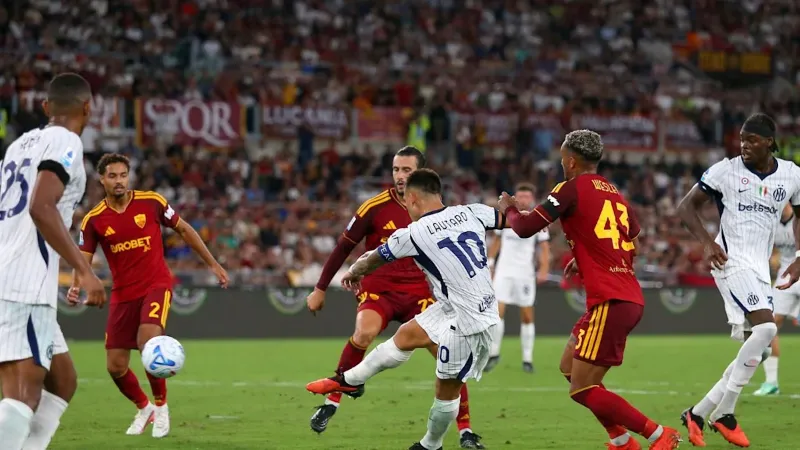 Inter rally from 2 down as Martinez denies Roma perfect start