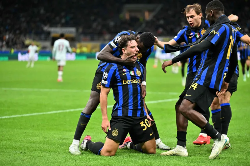 10 man Inter edge past Shakhtar to claim first Champions League points