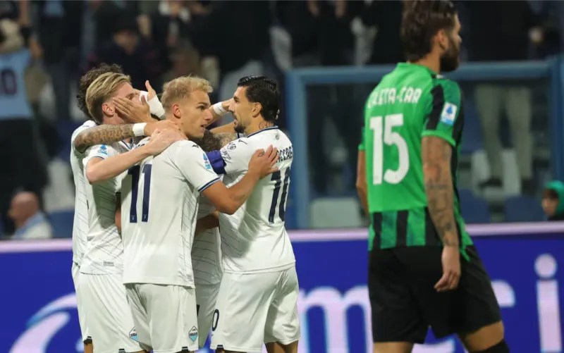 Gattuso’s Lazio extend flying start with eight-goal victory at Sassuolo