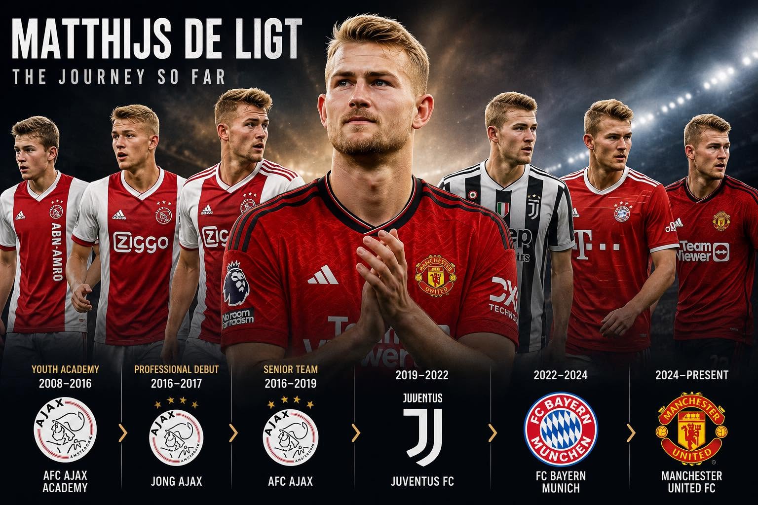 De Ligt's remarkable run continues as Man United changes manager again