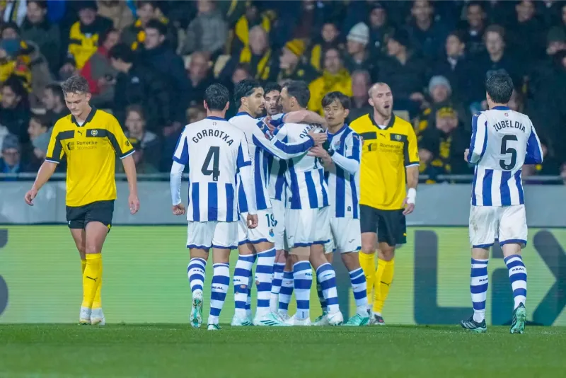 Real Sociedad hit six past Lillestrom to claim first Europa League win
