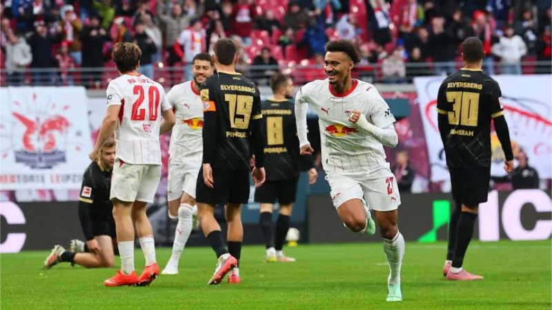 Leipzig sweep aside Elversberg to climb into Bundesliga’s top five