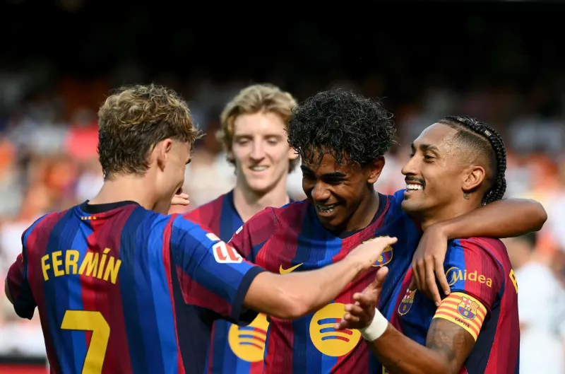 Barcelona hit five at Mestalla as Yamal leads ruthless Valencia rout